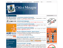 Tablet Screenshot of comune.mesagne.br.it